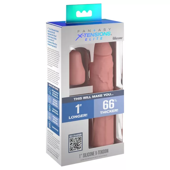 Pipedream - X-TENSION Elite 1 - cut-to-size penis sleeve (flesh-coloured)