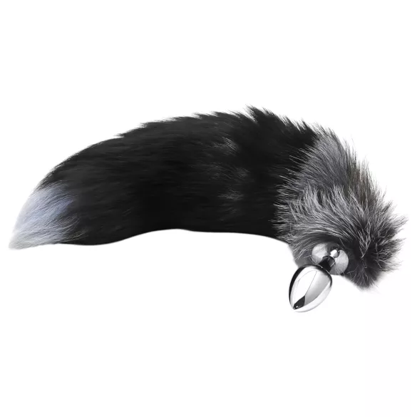 Alive Anal Pleasure - medium anal plug with fox tail (silver)