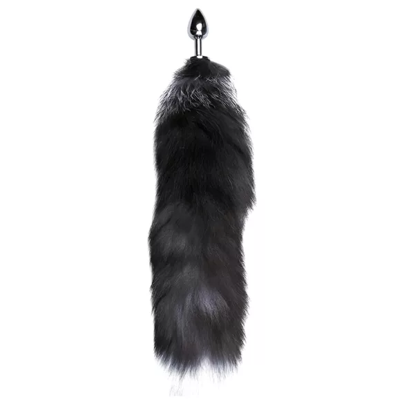 Alive Anal Pleasure - medium anal plug with fox tail (silver)