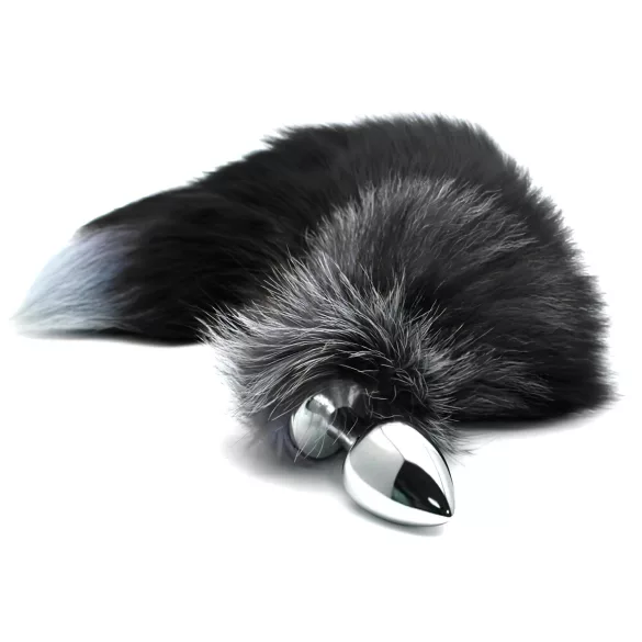 Alive Anal Pleasure - medium anal plug with fox tail (silver)