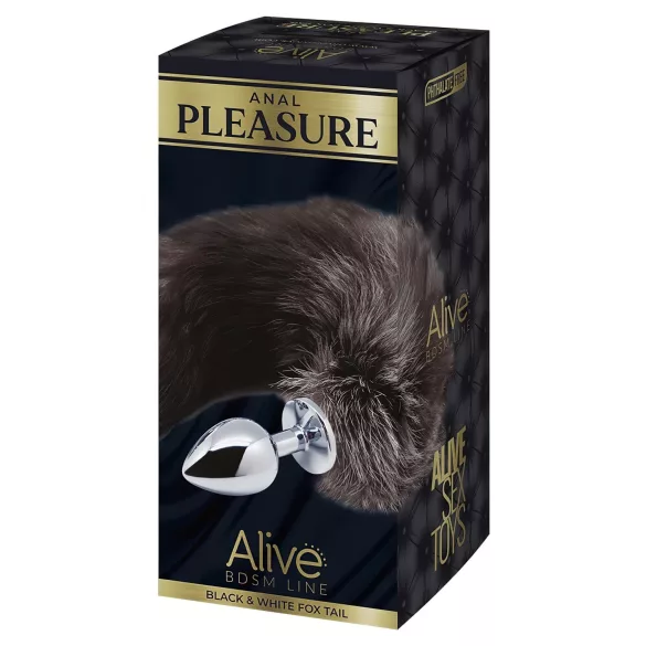 Alive Anal Delight - Medium Fox Tail Plug (Silver)