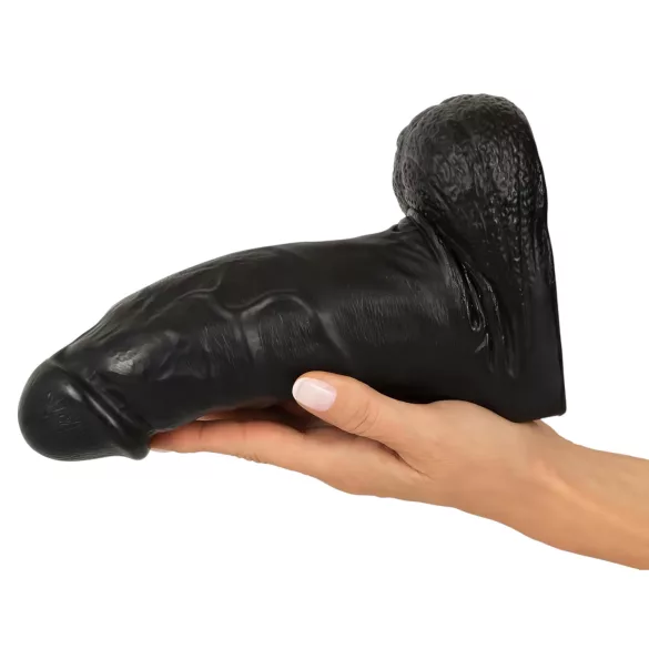 Realistixxx Real Giant - 22 cm Black Dildo with Balls