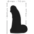 Realistixxx Real Giant - 22 cm Black Dildo with Balls