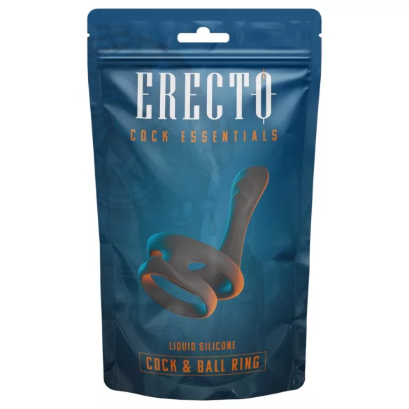 Erecto - Black Penis and Testicle Ring