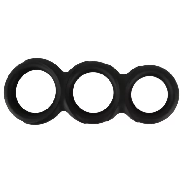 Erecto - Triple Penis Ring (Black)