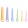 You2Toys Six in a Row 2.0 - 6-piece silicone dildo and dilator set (colour)