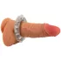 Rebel - Transparent Silicone Cock Ring with Metal Balls and Nubs