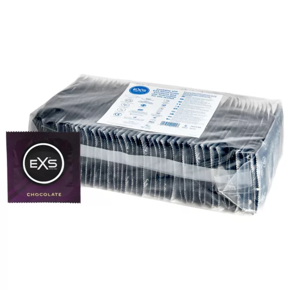 EXS Hot Chocolate - Chocolate-Flavored Condoms - Black (100 Pack)