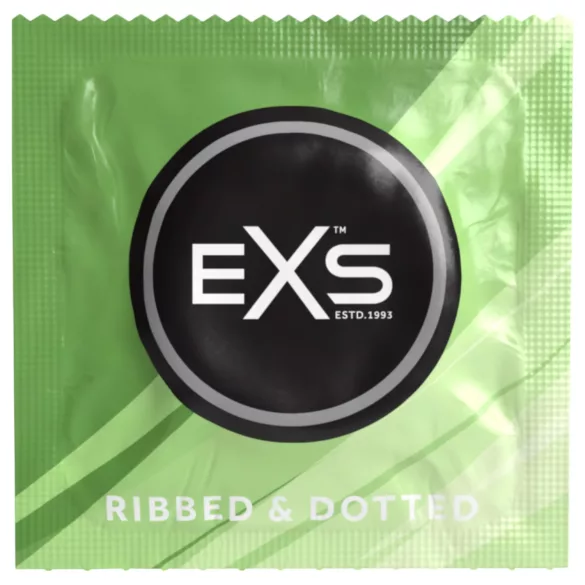 EXS Ribbed, Dotted and Flared - dotted condoms (3 pcs)