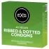 EXS Ribbed & Dotted - ribbed, dotted condoms (48 pcs)