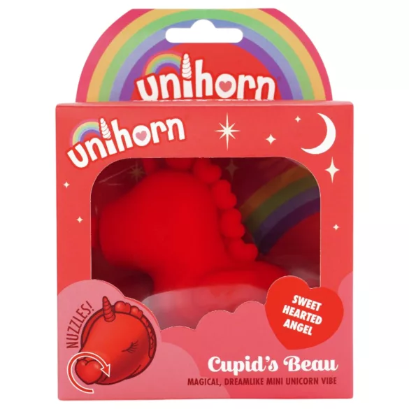 Unihorn Cupid's Beau - Rechargeable Unicorn Clitoral Vibrator (Red)