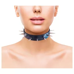 Rouge - Genuine Leather Studded Collar (Black)