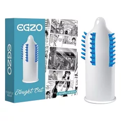 Egzo Tough Cat – Ribbed & Studded Condom (1 pc)