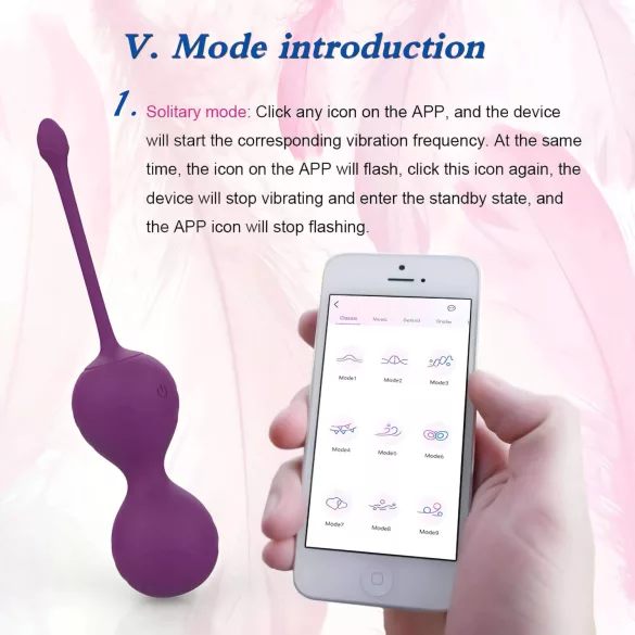 Lonely Winni Smart Vibrating Egg (Pink)