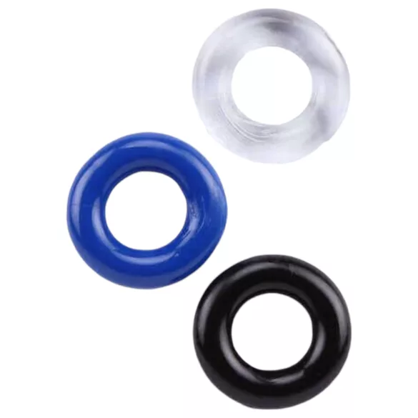Lonely Stay Hard - Penis Ring Set - Colorful (3-piece)