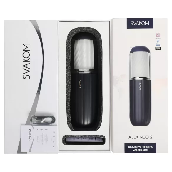 Svakom Alex Neo 2 - Smart Up-and-Down Masturbator (Blue)