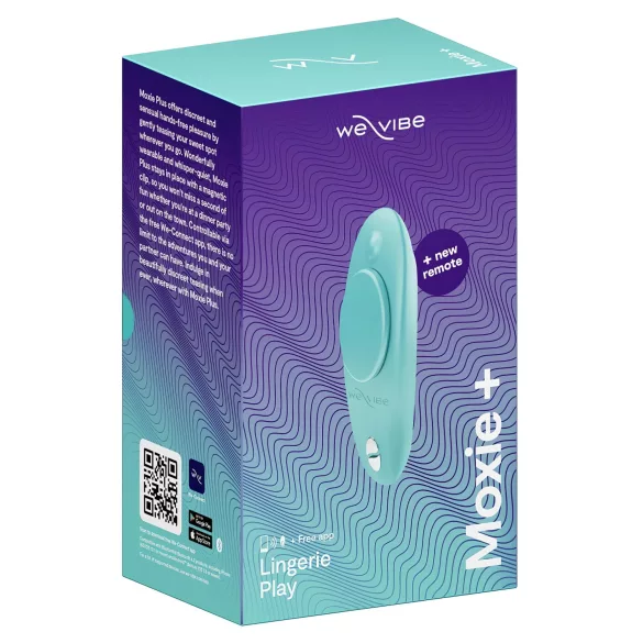 We-Vibe Moxie+ - wireless smart clitoral vibrator (turquoise)
