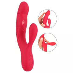 Smile Thumping Rabbit - Rechargeable 3-Motor Vibrator (Red)