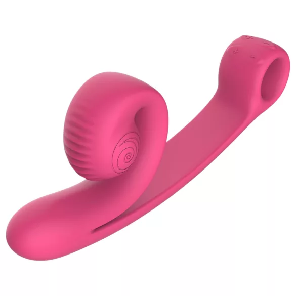 Snail Vibe Curve - 2‑in‑1 Clitoral Vibrator (Pink)