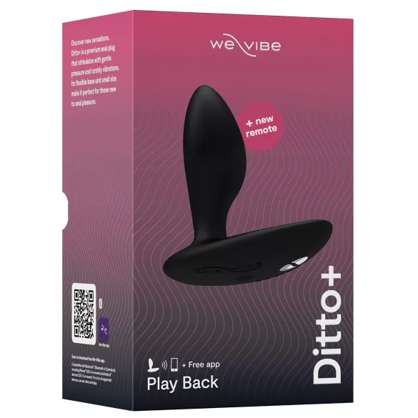 We-Vibe Ditto+ - App-controlled anal vibrator (black)