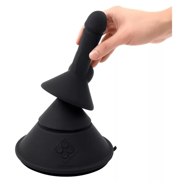 The Cowgirl Cone - smart sex machine with various attachments (black)