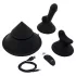The Cowgirl Cone - smart sex machine with various attachments (black)