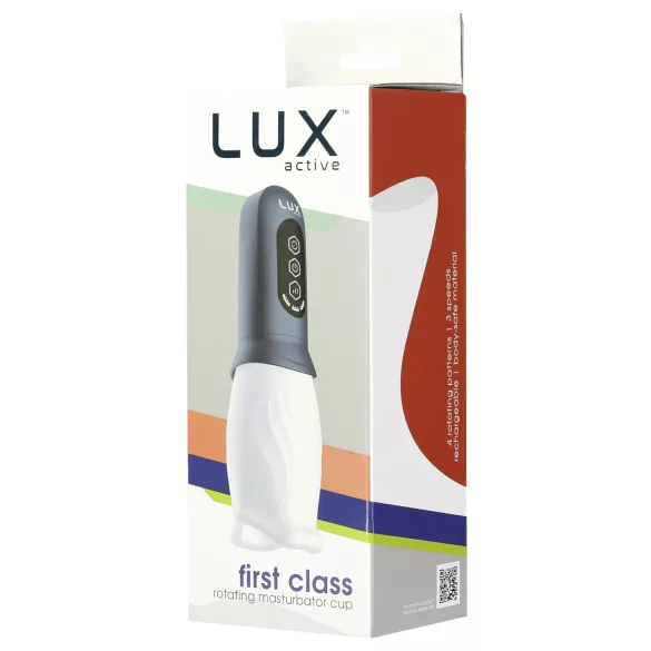 LUX Active First Class - Rotating Head Pleasure Device (White-Grey)