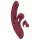 Javida 2-Function Rabbit - Rechargeable Clitoral Vibrator (Red)