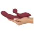 Javida 2-Function Rabbit - Rechargeable Clitoral Vibrator (Red)