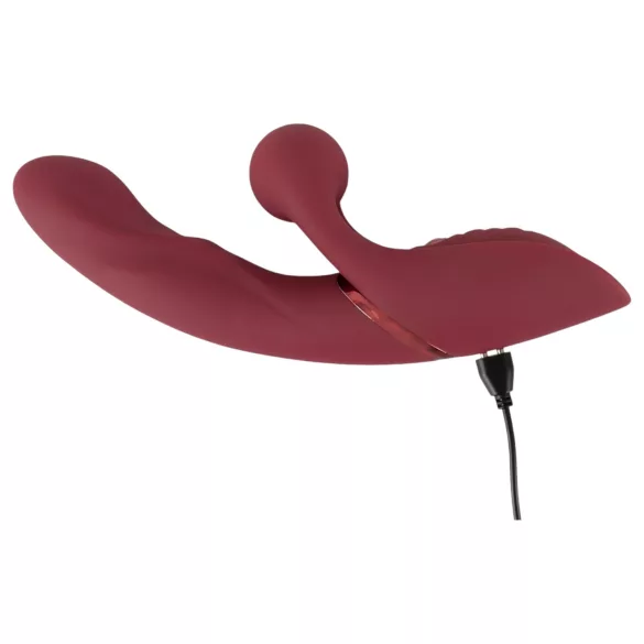 Javida 2-Function Rabbit - Rechargeable Clitoral Vibrator (Red)