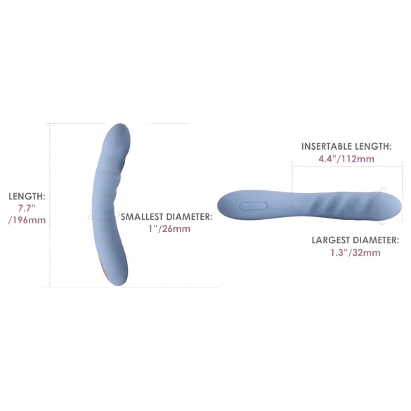 Svakom Ava Neo - smart thrusting vibrator (blue)