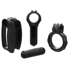   Bathmate Vibe Endurance - Masturbator & Penis Ring Set (Black)