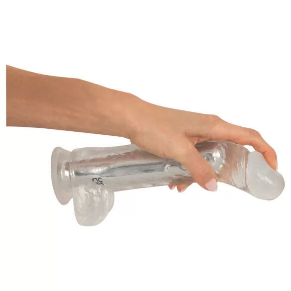 Crystal - Vibrator with suction cup (transparent)