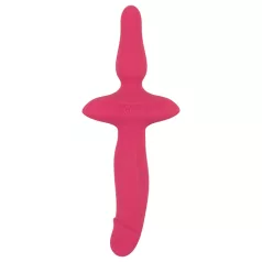 Couples Choice - 2in1 Vibrator & Anal Plug (Pink)