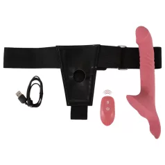 You2Toys - Strap-On Vibrator Set (Red)
