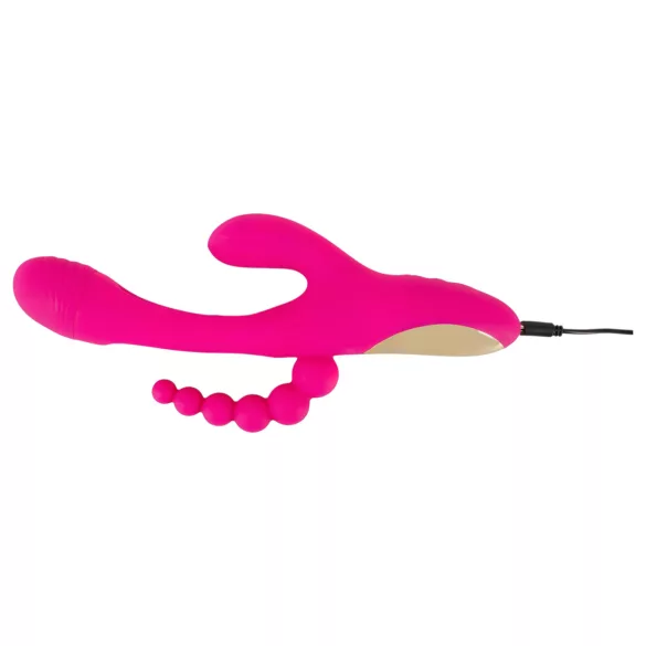 SMILE - triple‑arm, tongue vibrator (pink)