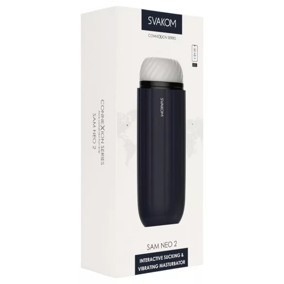 Svakom Sam Neo 2 - Smart Masturbator (Black & White)