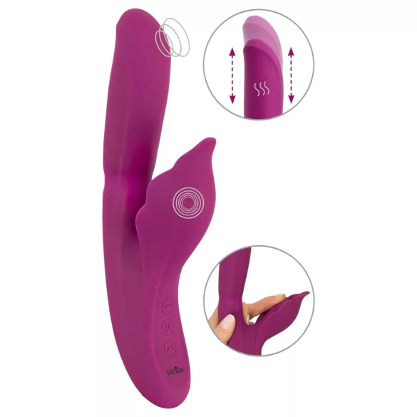 Javida - 4in1 G-Spot & Clitoral Stimulator Vibrator (Purple)