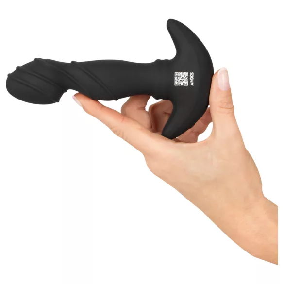 ANOS - Black Prostate Vibrator with Movable Ring
