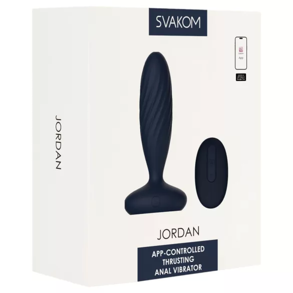 Svakom Jordan - App-controlled anal vibrator (blue)
