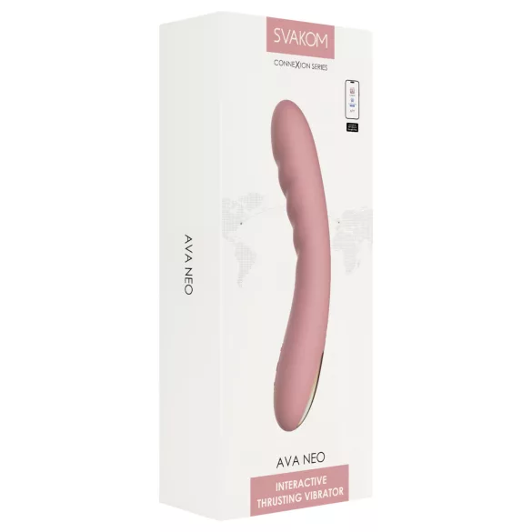 Svakom Ava Neo - Smart Thrusting Vibrator (Pink)
