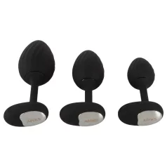 ANOS - Vibrating Anal Plug Set (Black)
