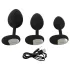 ANOS - Vibrating Anal Plug Set (Black)