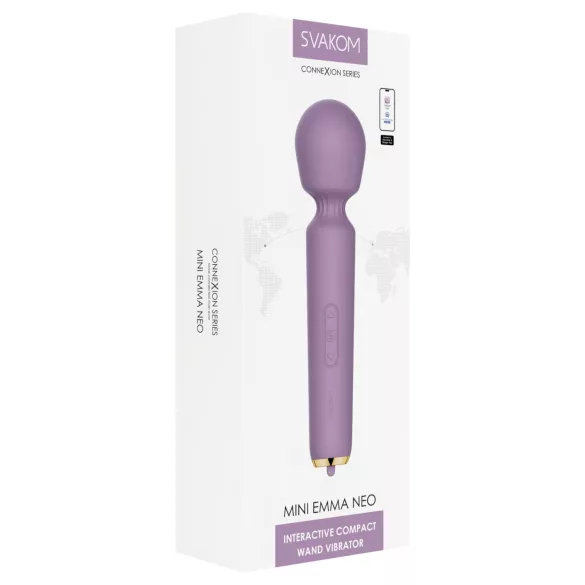 Svakom Mini Emma Neo - App-controlled massage vibrator (purple)