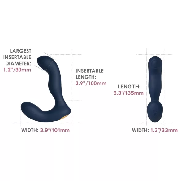 Svakom Iker Neo - Interactive Pulsating Anal Vibrator (Blue)