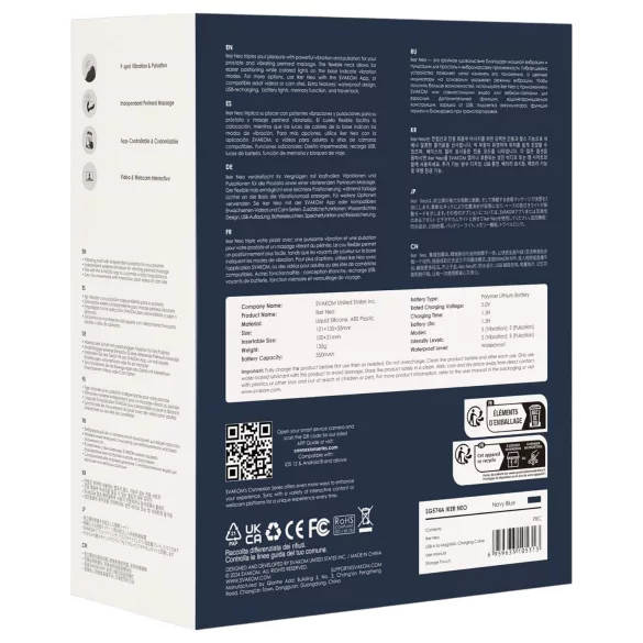 Svakom Iker Neo - Interactive Pulsating Anal Vibrator (Blue)