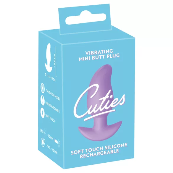 Cuties Mini - Vibrating Anal Plug (Purple)