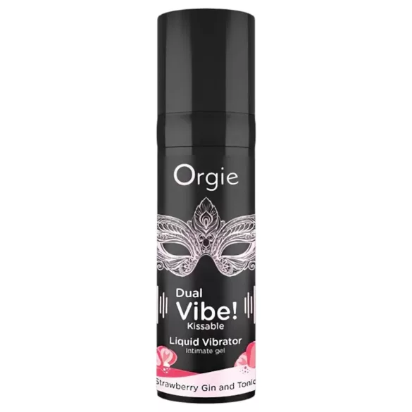 Orgie Dual Vibe - Unisex Liquid Vibrator - Strawberry Gin Tonic (15ml)