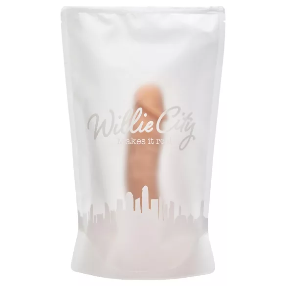 Willie City Luxe - lifelike silicone dildo (flesh-coloured) - 23 cm