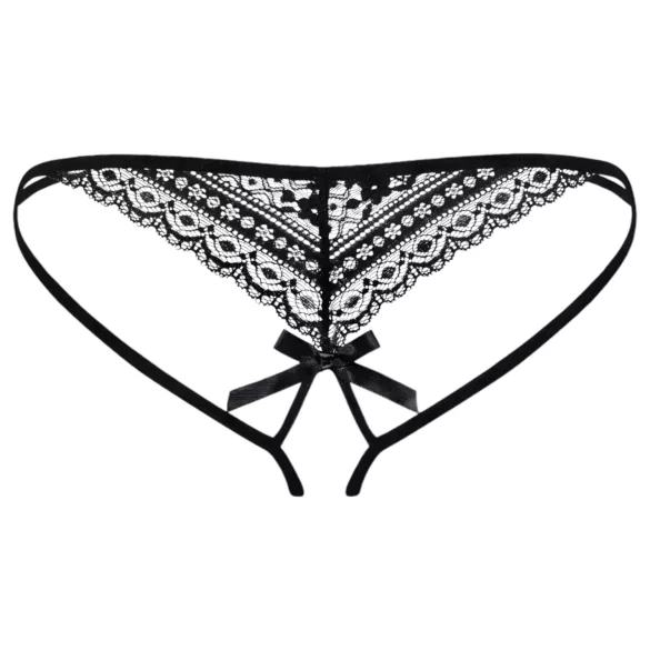 Obsessive Picantina - Double Strap Women's Panty (Black) - L/XL